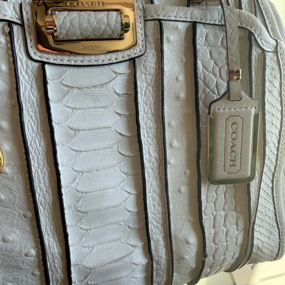 Coach Genuine Python Leather Satchel | Discontinued Exotic | Excellent Condition - Picture 6 of 16